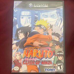 Nintendo GameCube Naruto Clash of Ninja game. Disc, box and booklet.
